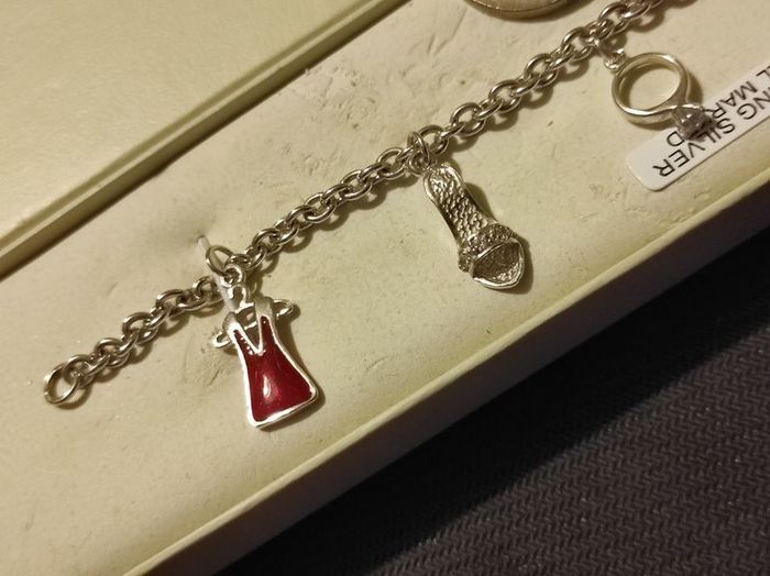 Sterling silver charms bracelet