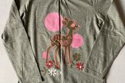 Girl's Grey Lupilu Fawn Long Sleeve Top | Size 5-6yrs