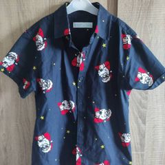 Never worn Christmas shirt Santa 8 9 years old