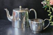 Silver Plated Hotel Ware Tea Pot And Creamer