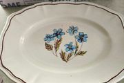 Kensington Staffordshire England Ironstone Hyde Park Platter as hanging plate is some chips at the edges