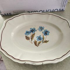 Kensington Staffordshire England Ironstone Hyde Park Platter as hanging plate is some chips at the edges