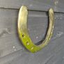 Large  old Belgium  brass  horse  sh Image 3