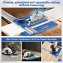 Circular Saw Guide Rail, Multifunctional Aluminum Alloy Circular Saw Guide with 0-65cm Cutting Range, Evolution Track Saw Guide Rail for Carpenter Cutting Positioning Tool Image 6