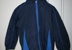Navy and Blue Fleece Lined Hooded Football Jacket Age 4 - 5 Years