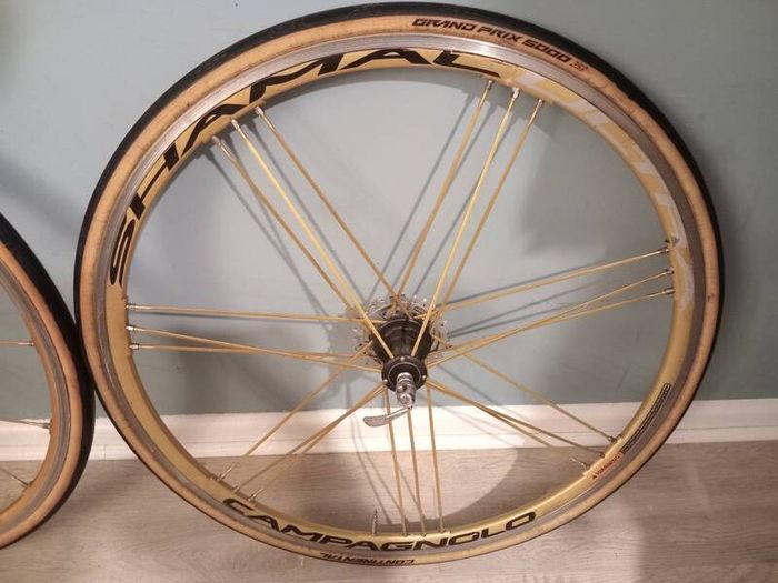 Gold Campagnolo Shamal Wheelset (Super Rare)
