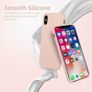 Liquid Silicone Case For iPhone X / XS Luxury Thin Soft Phone Cover New Pink Sand - FHT3IPXLK Image 4