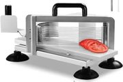 Commercial Tomato Slicer, 1/4"+3/8"+3/16" Tomato Cutter Slicer, Stainless Steel Heavy Duty Tomato Slicer Machine,