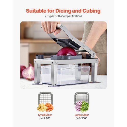 Vegetable Chopper Mandoline Slicer, All-in-1 Food Veggie Cutter with 9 Stainless Steel Blades, Cheese Grater Onion Potato Dicer with Container,Salad Spiralizer Kitchen Gadgets&Essentials