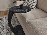 main image for ad Side Table in C-Shape Mobile Sofa Table Living Room Table 56 x Diameter 38 cm White