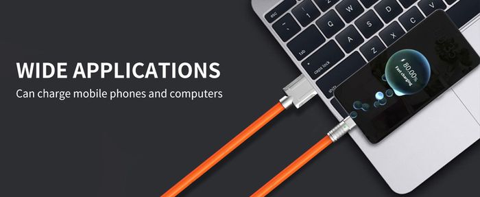 120W 6A 180 Degree Rotating Super Fast Charge Cable Mobile USB to Type C Charger For Samsung