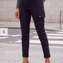 Black Cargo Trousers Image 9