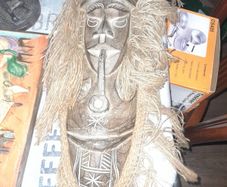 A Beautiful Large Old African Carved Wooden Mask Postage, Available on all my Items or Collection in Rochfortbridge Westmeath,