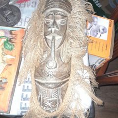 A Beautiful Large Old African Carved Wooden Mask Postage, Available on all my Items or Collection in Rochfortbridge Westmeath,