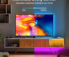 5M/16.4ft TV Background Wall Ambient Light Strip | 3535 Beads, 5V USB,