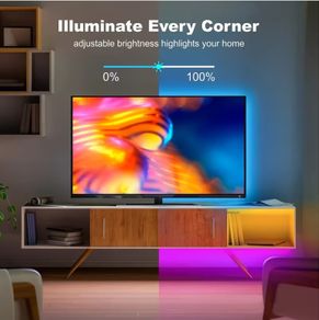 5M/16.4ft TV Background Wall Ambient Light Strip | 3535 Beads, 5V USB,