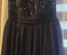 new blue evening dress