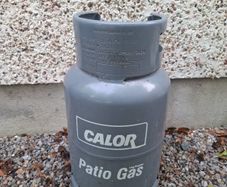 Patio gas cylinder
