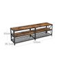 TV cabinet, TV table, Lowboard for TVs up to 60 inches, TV cabinet with shelves, Steel frame, TV shelf for living room, Image 7