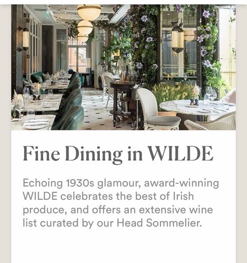 1 Night Westbury Hotel Dinner, Wine and Breakfast