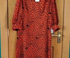 CurveWow red & black midi dress, Size 16, BNWT