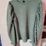 Lovely tops with beads - red velvet and mint size M Image 2