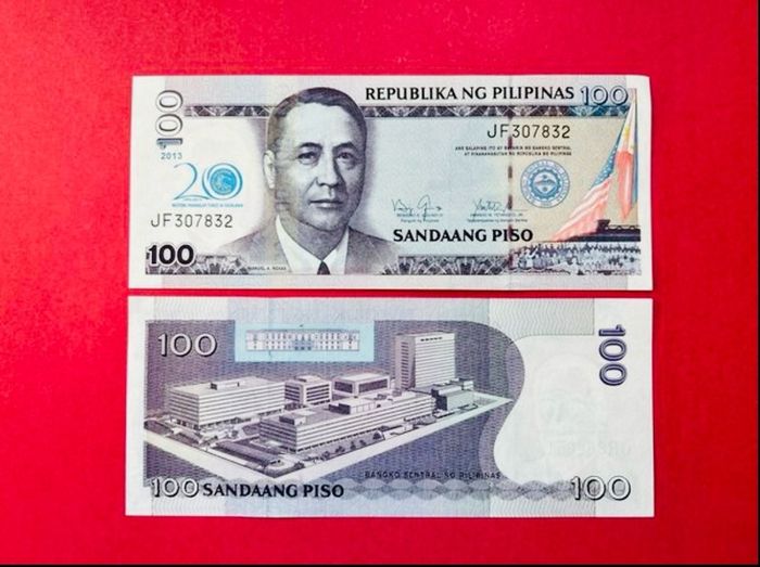 Philippines  100  Piso  2013  Pick  218a  COMMEMORATIVE  ISSUE .  ( Uncirculated )