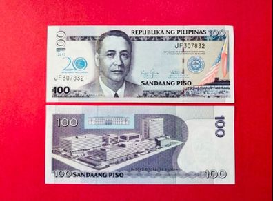 Philippines  100  Piso  2013  Pick  218a  COMMEMORATIVE  ISSUE .  ( Uncirculated )