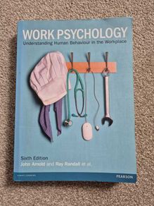 Work Psychology: Understanding Human Behaviour In The Workplace by John Arnold