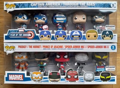Funko: Spiderman & Captain America (Five Pack Bundle)