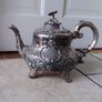 Antique Silver Plated Teapot Image 3