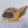 JUNIOR AIR HOSTESS (Squire badges) - child's airline 'golden wings' enamel badge (c.1970's) Image 2