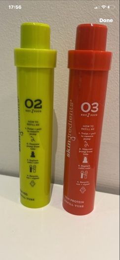 New SKINGREDIENTS  of 02 Skin Veg and 03 Skin Protein Refills