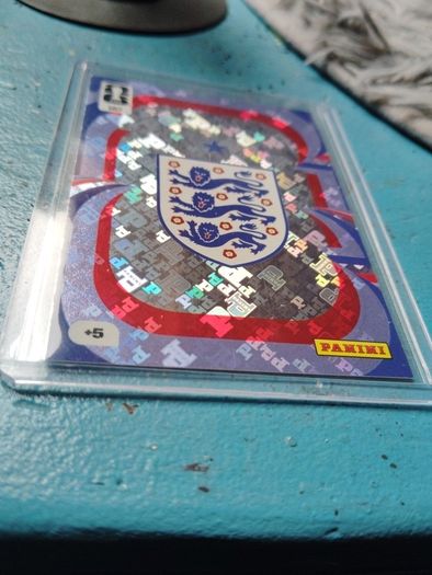 England Emblem Panini world cup card