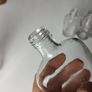 303 - Set of 9 Vintage Decorative Collectible Clear Glass Big Small Size Bottles Image 9