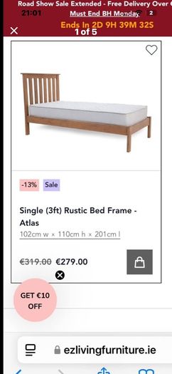 single bed and matteress