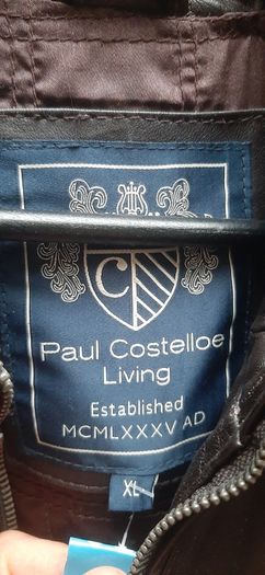 Paul Costelloe, Mens brown Soft leather coat