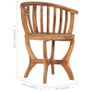 3 Piece Garden Bistro Set Solid Teak Wood Image 3