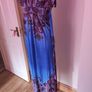 Boohoo blue printed maxi dress size UK10 EU38 Perfect condition Postage included Image 2