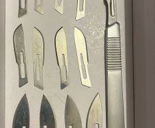 Vintage 13 Stainless Steel Scalpel Blades with Handle Repair Tool Set replaceable knives Wood Carving Knifes Tools Woodworking Cutter Hand Tool Set Sculptural