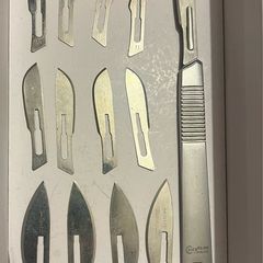 13 Stainless Steel Scalpel Blades with Handle Repair Tool Set replaceable knives Wood Carving Knifes Tools Woodworking Cutter Hand Tool Set Sculptural