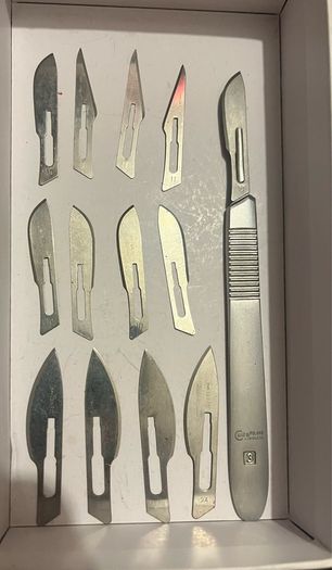 13 Stainless Steel Scalpel Blades with Handle Repair Tool Set replaceable knives Wood Carving Knifes Tools Woodworking Cutter Hand Tool Set Sculptural