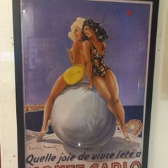 Framed Monte Carlo large poster, fabulous, Bray