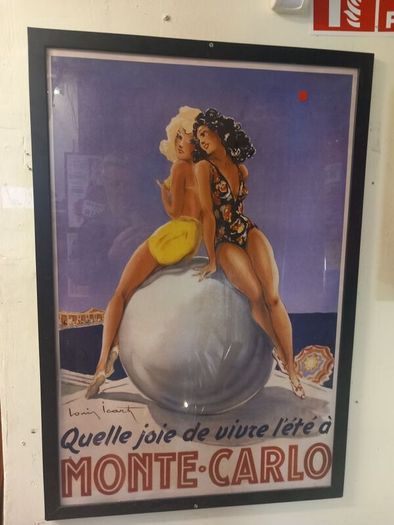 Framed Monte Carlo large poster, fabulous, Bray