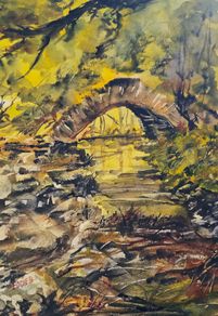 ramparts Boyne heritage walk watercolour