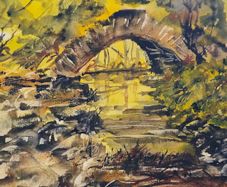 ramparts Boyne heritage walk watercolour