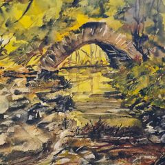 ramparts Boyne heritage walk watercolour