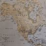 Large wall map of the world Image 4