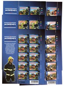 2004 Alderney Community Series (4th Series) Fire Service Commemorative Stamps Sheetlet Mint Never Hinged (MNH)
