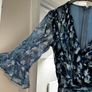 Adrianna Papell Blue Floral Chiffon Image 5